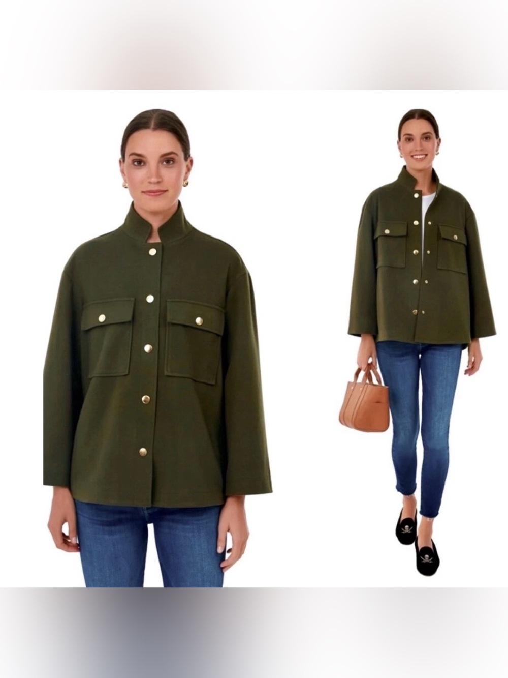 Tuckernuck Olive Green Marant Shirt Jacket